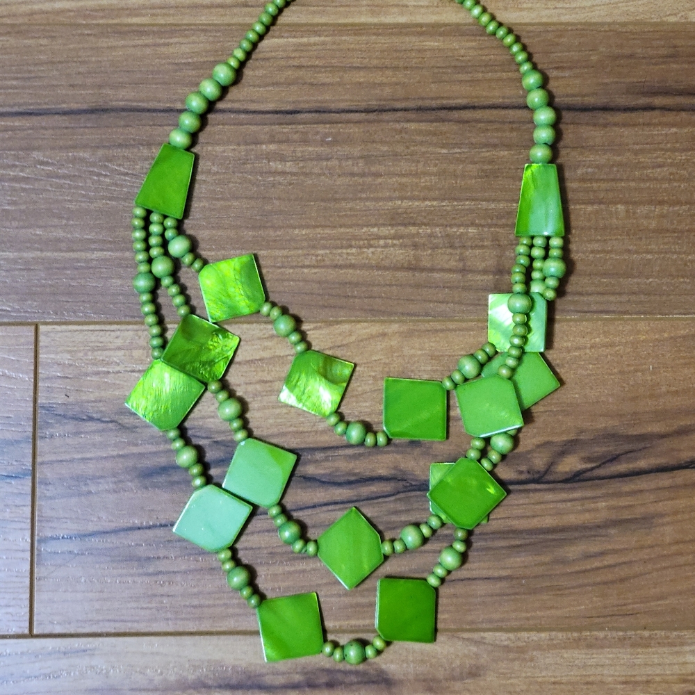 Chunky Green Necklace